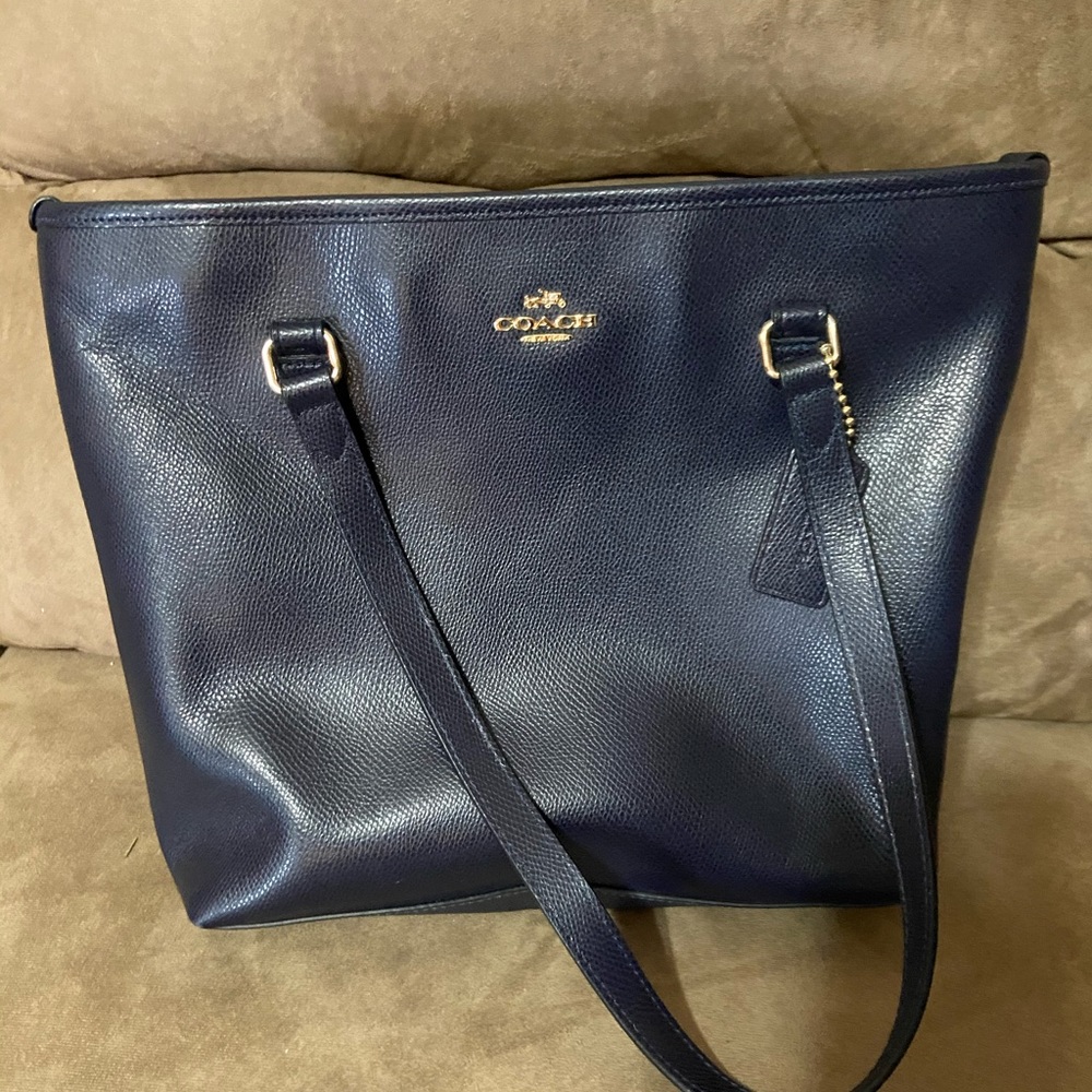 Coach purse-Navy blue